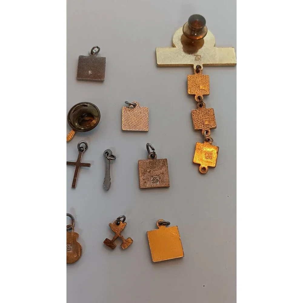 Vintage Order of Rainbow Pin & Charms Lot of 23
